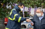 Concentración en la junta de distrito de Vallekas